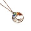 Chakra Beads Tree of Life Wire Wrapped Pendant Necklace 2