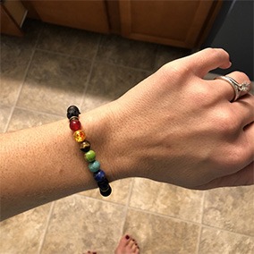 7 Chakra Diffuser Bracelet Customer Image 2