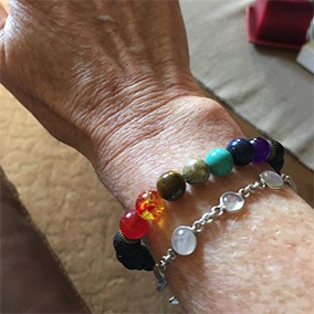 7 Chakra Diffuser Bracelet Customer Image 3