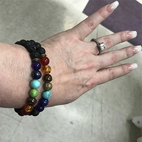 7 Chakra Diffuser Bracelet Customer Image 4