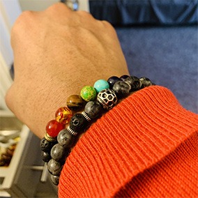 7 Chakra Diffuser Bracelet Customer Image 5