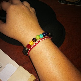 7 Chakra Diffuser Bracelet Customer Image 6