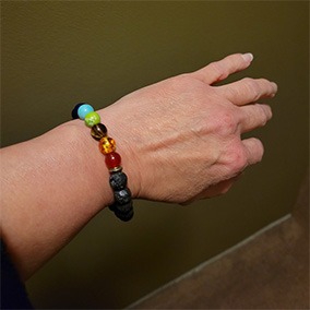 7 Chakra Diffuser Bracelet Customer Image 7